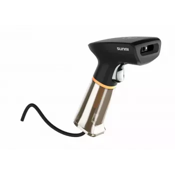 Σαρωτής barcode χειρός SUNMI U2 2D USB μαύρο — imager λιανικής, ενσύρματη σύνδεση USB