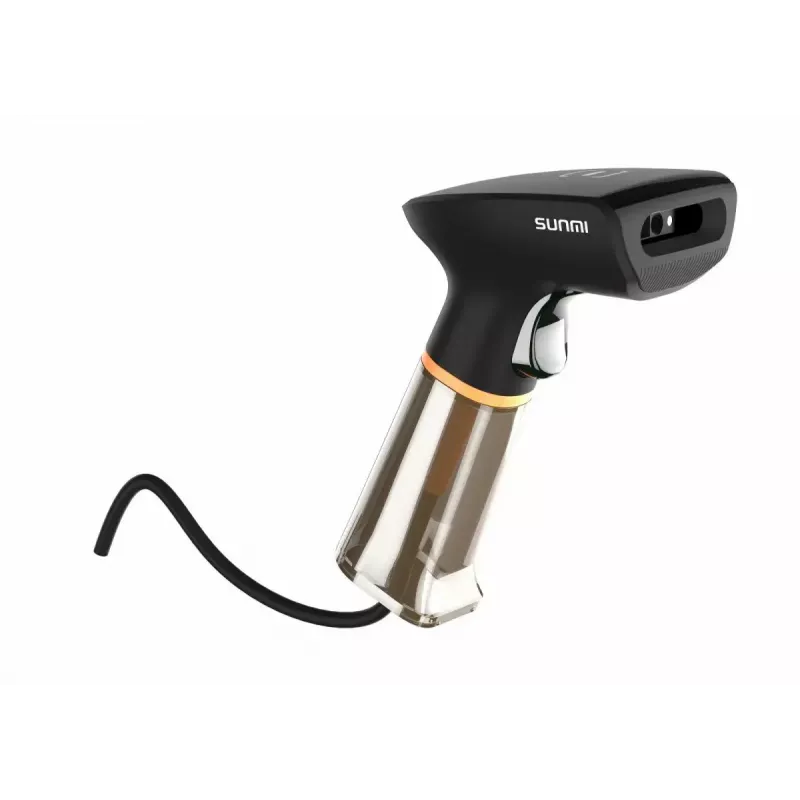 Σαρωτής barcode χειρός SUNMI U2 2D USB μαύρο — imager λιανικής, ενσύρματη σύνδεση USB