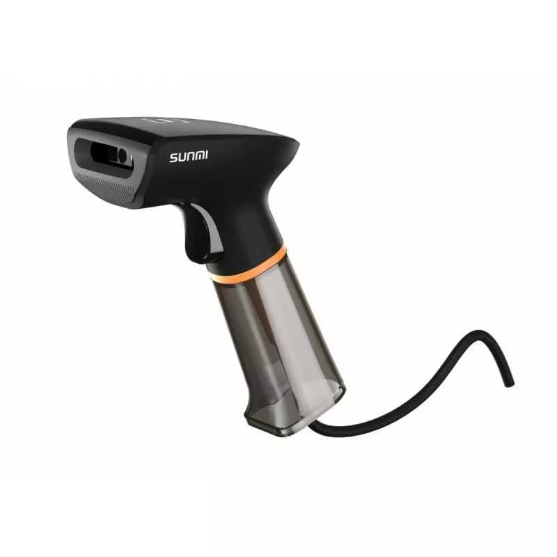 Σαρωτής barcode χειρός SUNMI U2 2D USB μαύρο — imager λιανικής, ενσύρματη σύνδεση USB