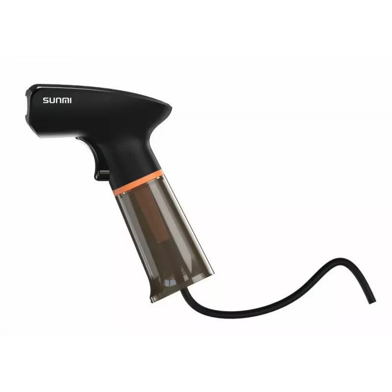 Σαρωτής barcode χειρός SUNMI U2 2D USB μαύρο — imager λιανικής, ενσύρματη σύνδεση USB