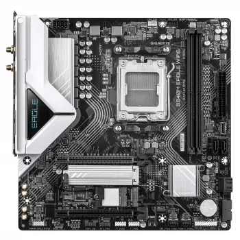 GIGABYTE B840M EAGLE WIFI6 Μητρική - AMD Ryzen 9000 CPUs, 5+2+2 φάσεις VRM, έως 7600 MHz DDR5 (O.C.), 1x PCIe 4.0 + 1x PCIe 3.0 M.2, Wi-Fi 6, 2,5 GbE LAN, USB 3.2 Gen 1