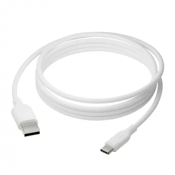 dbramante1928 re-charge CB25ACWH7090 καλώδιο USB-A σε USB-C, USB 2.0, 2,5 m, 36 W, ανακυκλωμένο πλαστικό, λευκό