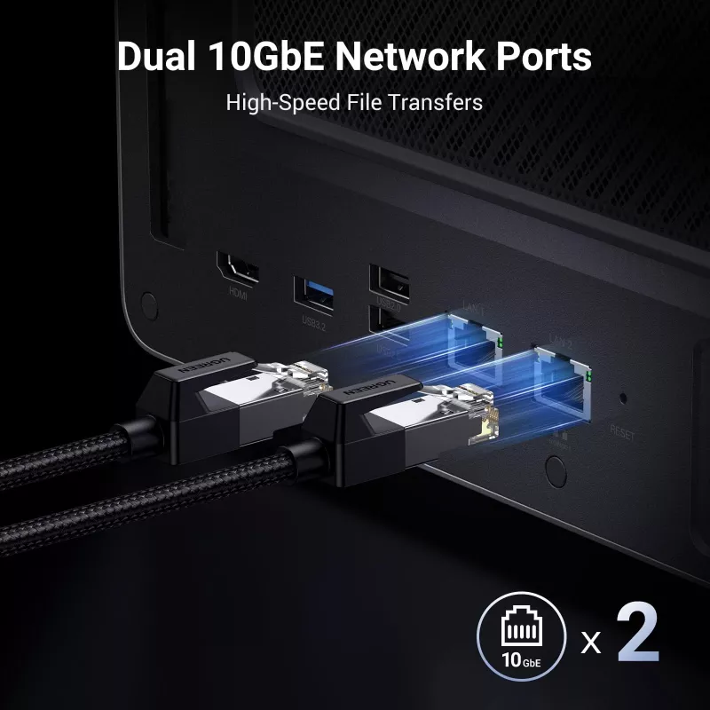 Ugreen DXP6800 Pro NAS Desktop Intel® Core™ i5 8 GB DDR5 γκρι, μαύρο