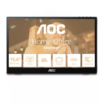 AOC 16T3EA φορητή TV/οθόνη Μαύρο 39,6 cm (15,6 ίντσες) 1920 x 1080 Pixel