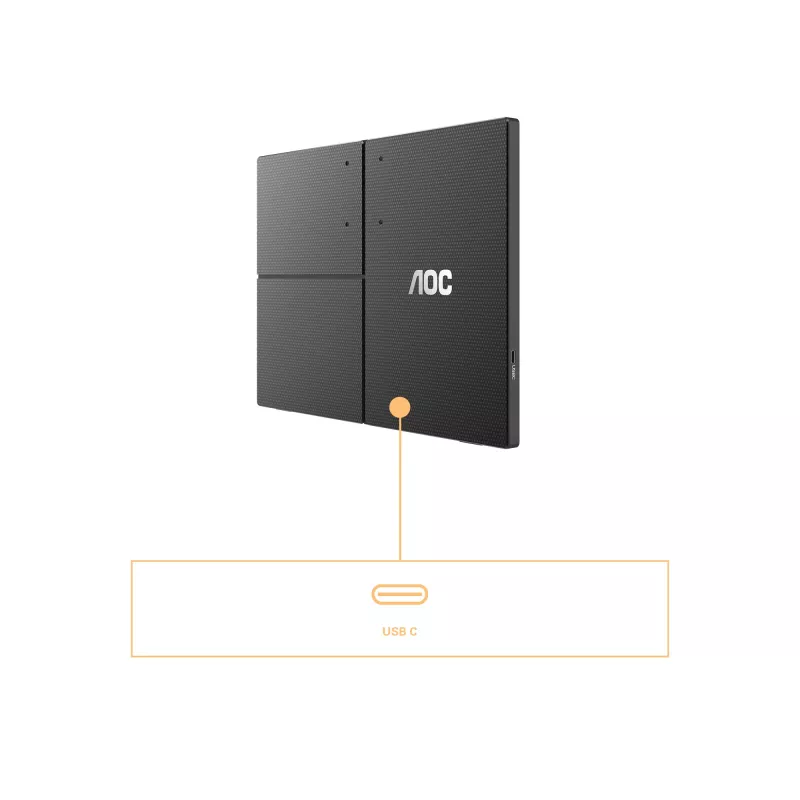 AOC 16T3EA φορητή TV/οθόνη Μαύρο 39,6 cm (15,6 ίντσες) 1920 x 1080 Pixel