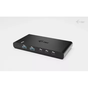 KVM Docking Station i-tec για 2 hosts HDMI, θύρα host USB-C, PD 2×100W, 4K@60Hz, 2×USB-A