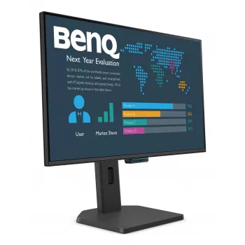 Οθόνη 27 ιντσών BenQ FHD επαγγελματική — 1920×1080, 5 ms, IPS-παρόμοια γωνία θέασης 178°, ματ, ενσωματωμένα ηχεία, VESA, ρυθμιζόμενου ύψους
