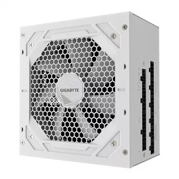 Τροφοδοτικό GIGABYTE UD850GM PG5 V2 ICE – 850 W, PCIe Gen 5.1, 80 PLUS Gold, πλήρως modular, ανεμιστήρας 120 mm, ATX 3.1, βύσμα UK, λευκό