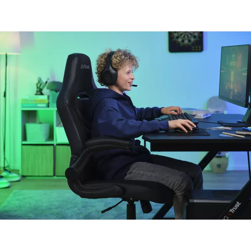 Trust GXT 703 RIYE Καθολική καρέκλα gaming Μαύρη