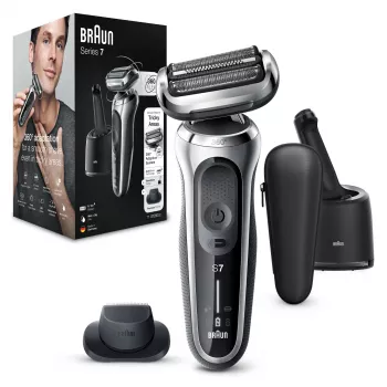 Ξυριστική μηχανή Braun Series 7 71-S7200c Μαύρο Ασημί Ιόντων λιθίου 50 min