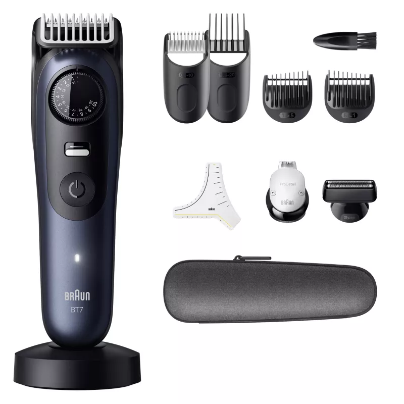 Trimmer γενειάδας Braun BeardTrimmer 7 BT7540 0.5-20 mm Μπαταρία Μαύρο Μπλε