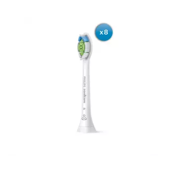 Κεφαλές οδοντόβουρτσας Philips HX6068/87 Optimal White, 8 τεμ., λευκό, μέτρια σκληρότητα τριχών, διάστημα αντικατάστασης 3 μηνών