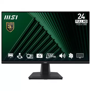 Οθόνη LCD MSI Pro MP245G 23,8 ίντσες Full HD (1920×1080), IPS, 4 ms, 300 cd/m², VESA, ενσωματωμένα ηχεία
