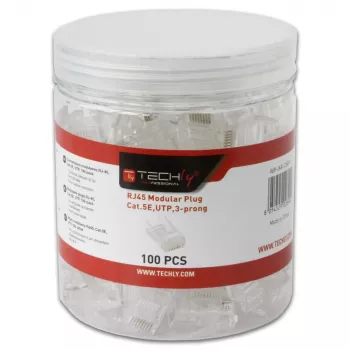 Techly IWP-JAR-C5RTY Συνδετήρας καλωδίων RJ45 Διαφανές