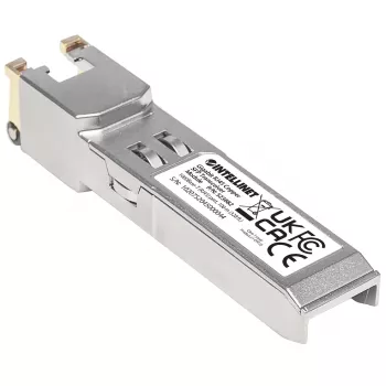 Intellinet Μονάδα πομποδέκτη οπτική, Gigabit RJ45 χαλκού SFP, θύρα 1000Base-T (RJ45), 100 m, συμβατό με MSA, συμβατό με Cisco GLC-T, Ethernet, οπτική ίνα, τρία χρόνια εγγύηση