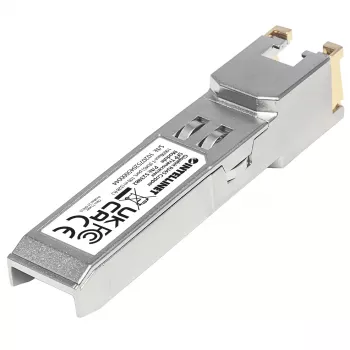 Intellinet Μονάδα πομποδέκτη οπτική, Gigabit RJ45 χαλκού SFP, θύρα 1000Base-T (RJ45), 100 m, συμβατό με MSA, συμβατό με Cisco GLC-T, Ethernet, οπτική ίνα, τρία χρόνια εγγύηση