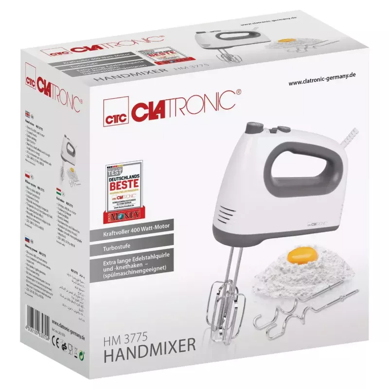 Μίξερ χειρός Clatronic HM 3775 Γκρι Λευκό