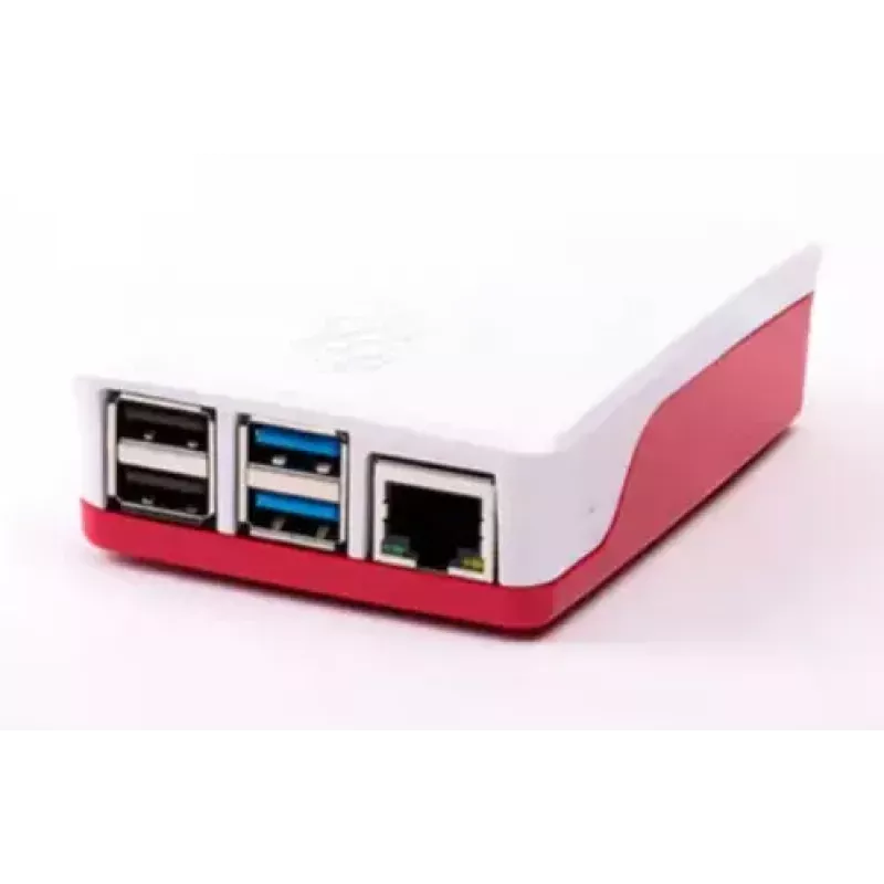 Raspberry Pi RB-CaseP4+06W επίσημη θήκη για Raspberry Pi 4B, πλαστικό ABS, κόκκινο/λευκό