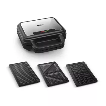Τοστιέρα Tefal SW383D10 700 W μαύρη, ανοξείδωτο ατσάλι