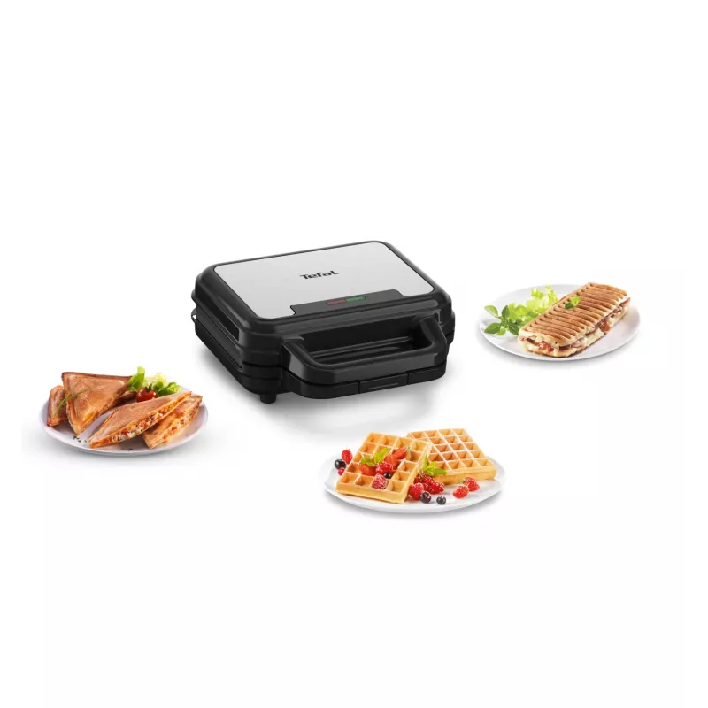 Τοστιέρα Tefal SW383D10 700 W μαύρη, ανοξείδωτο ατσάλι