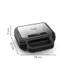 Τοστιέρα Tefal SW383D10 700 W μαύρη, ανοξείδωτο ατσάλι