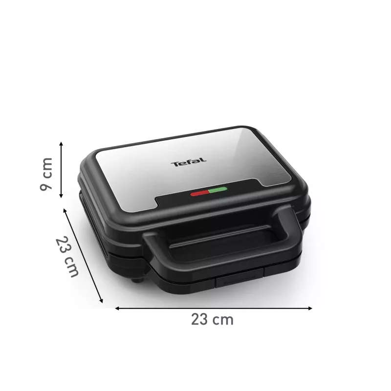 Τοστιέρα Tefal SW383D10 700 W μαύρη, ανοξείδωτο ατσάλι