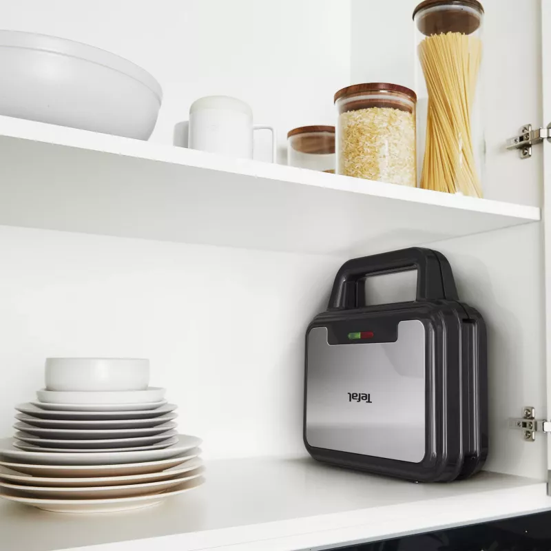 Τοστιέρα Tefal SW383D10 700 W μαύρη, ανοξείδωτο ατσάλι