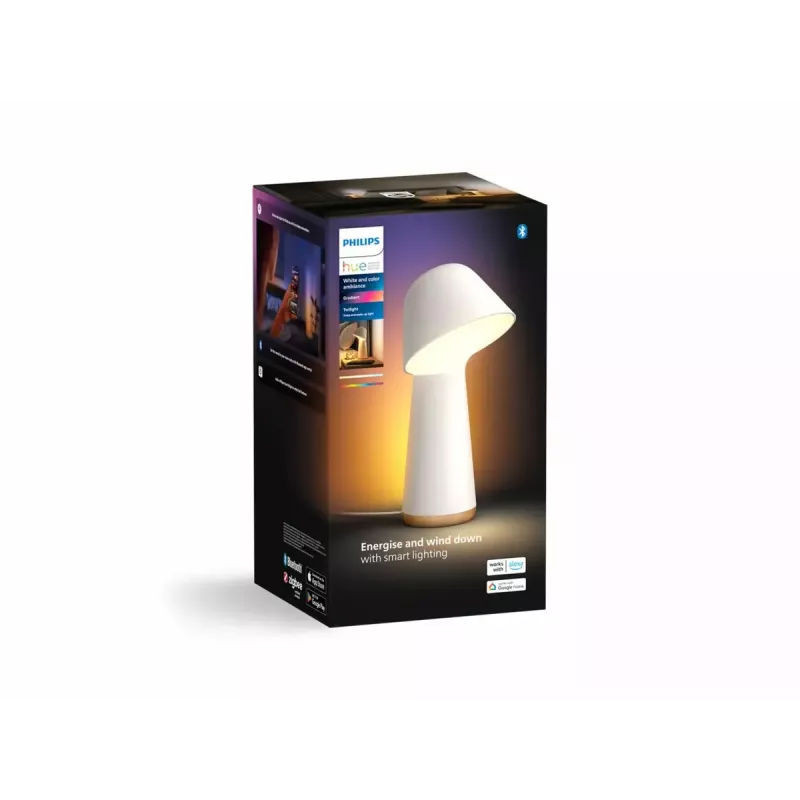 Philips Hue Twilight 929003711201 επιτραπέζιο φωτιστικό, White and Color Ambiance, λευκό