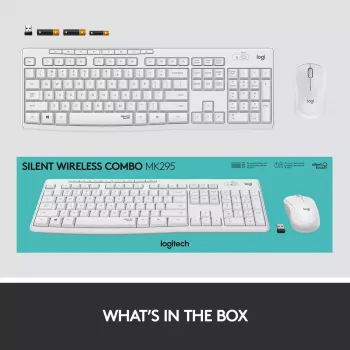 Ασύρματο σετ πληκτρολογίου και ποντικιού Logitech MK295 Silent