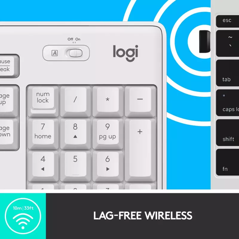Ασύρματο σετ πληκτρολογίου και ποντικιού Logitech MK295 Silent
