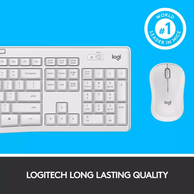 Ασύρματο σετ πληκτρολογίου και ποντικιού Logitech MK295 Silent