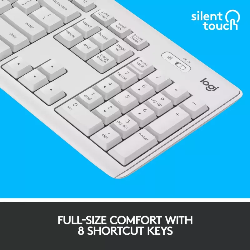 Ασύρματο σετ πληκτρολογίου και ποντικιού Logitech MK295 Silent