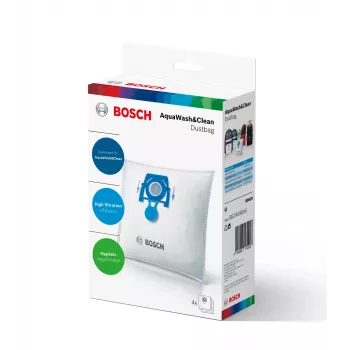Σακούλες σκόνης για ηλεκτρική σκούπα Bosch BBZWD4BAG, λευκό, συσκευασία 4 τεμ.