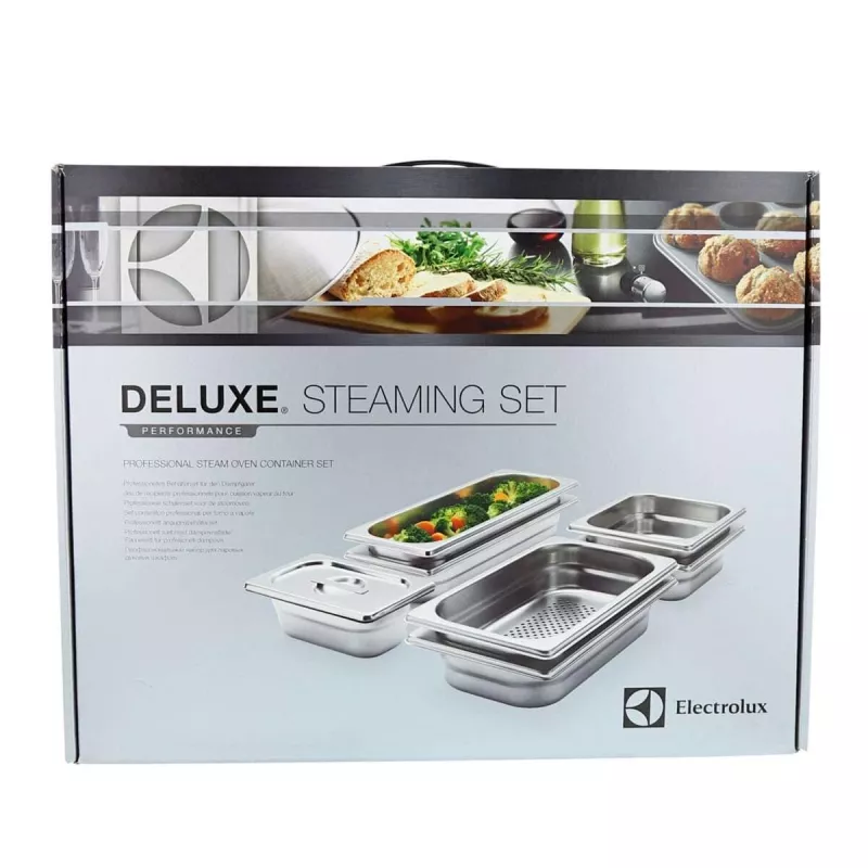 Electrolux PKKS8 Σετ ατμομάγειρα, ατσάλι, 4 τεμάχια