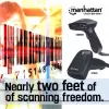 Φορητός σαρωτής barcode Manhattan Long Range CCD