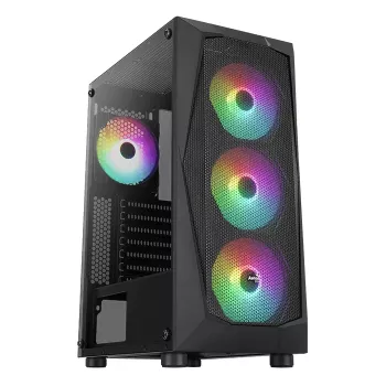 Κουτί PC Aerocool Falcon ARGB Midi Tower μαύρο
