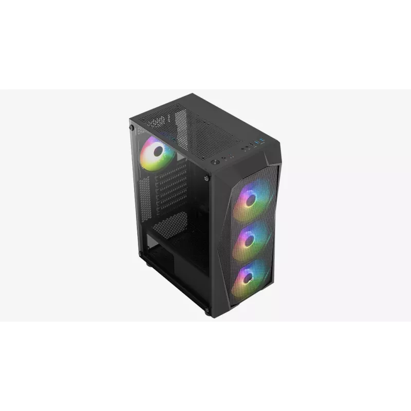 Κουτί PC Aerocool Falcon ARGB Midi Tower μαύρο