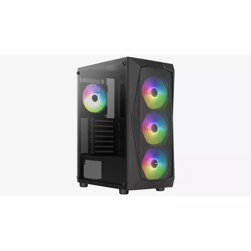 Κουτί PC Aerocool Falcon ARGB Midi Tower μαύρο