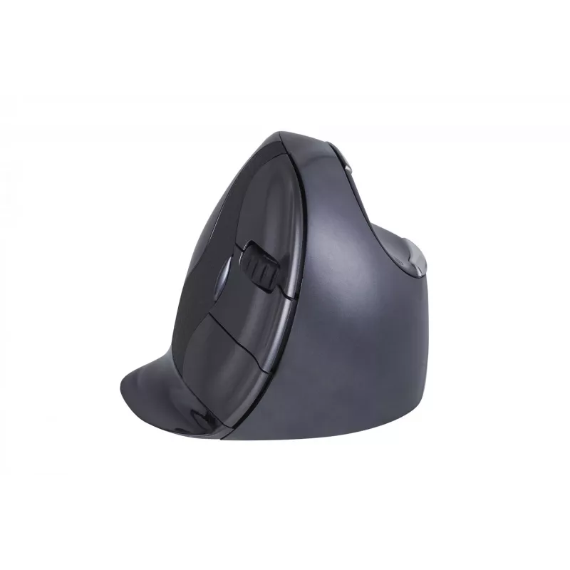 BakkerElkhuizen Evoluent D Small Wireless, δεξιόχειρας, κάθετος σχεδιασμός, Laser, RF Wireless, 3200 DPI, μαύρο