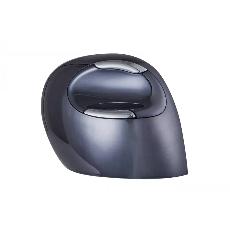 BakkerElkhuizen Evoluent D Small Wireless, δεξιόχειρας, κάθετος σχεδιασμός, Laser, RF Wireless, 3200 DPI, μαύρο