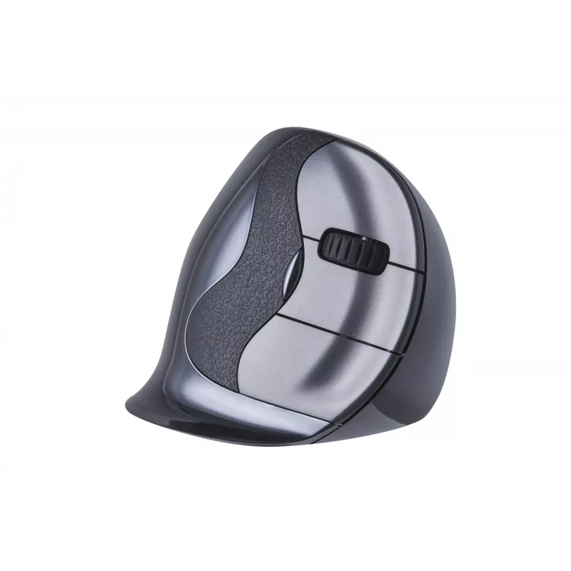 BakkerElkhuizen Evoluent D Small Wireless, δεξιόχειρας, κάθετος σχεδιασμός, Laser, RF Wireless, 3200 DPI, μαύρο