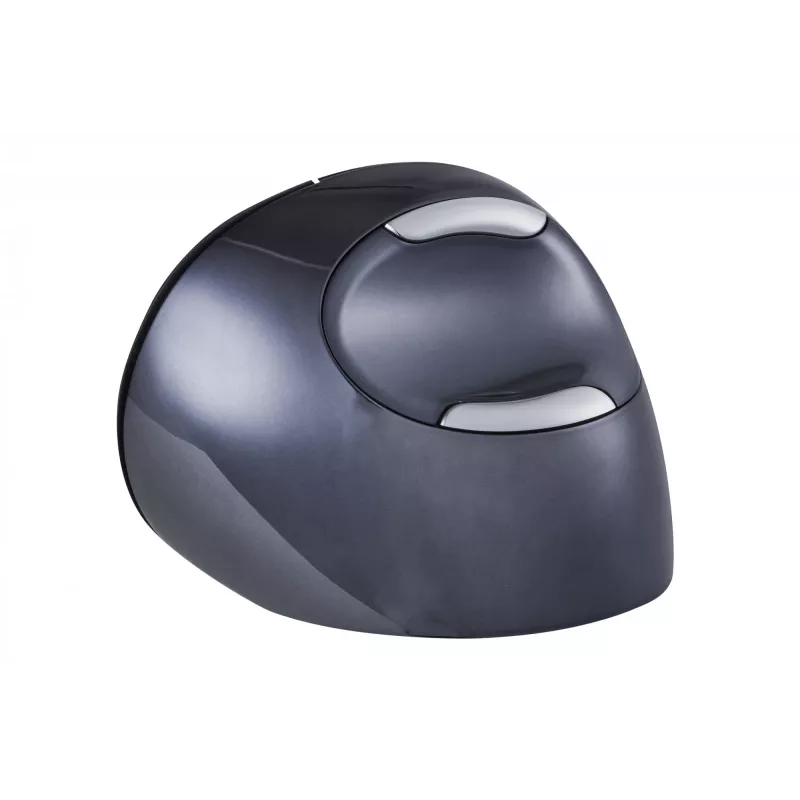 BakkerElkhuizen Evoluent D Small Wireless, δεξιόχειρας, κάθετος σχεδιασμός, Laser, RF Wireless, 3200 DPI, μαύρο