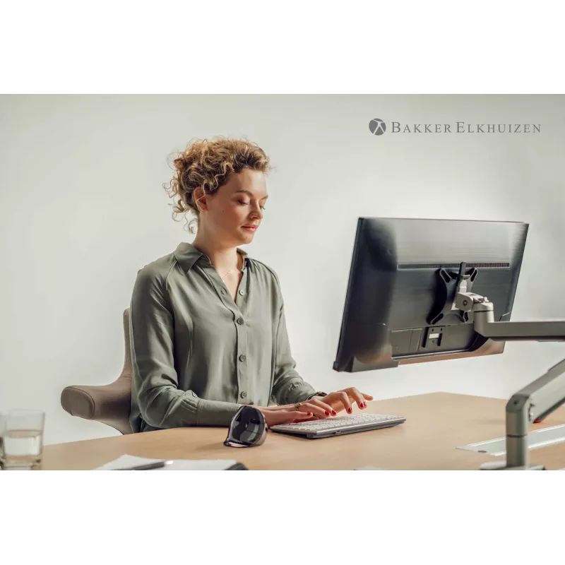 BakkerElkhuizen Evoluent D Small Wireless, δεξιόχειρας, κάθετος σχεδιασμός, Laser, RF Wireless, 3200 DPI, μαύρο