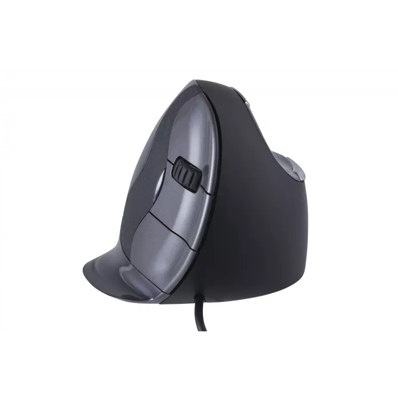 BakkerElkhuizen Evoluent D Medium, Δεξιόχειρας, Κάθετο σχεδιασμό, Laser, USB Type-A, 3200 DPI, Μαύρο