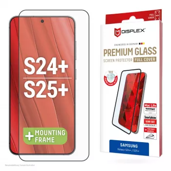 Displex Full Cover Screen Protector (10H) για Samsung Galaxy S24+/S25+, Eco-Montagerahmen, Full Cover