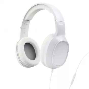 Hama Fun C 00221815 ακουστικά on-ear με μικρόφωνο, ενσύρματα USB-C, καλώδιο 1,2 m, λευκά