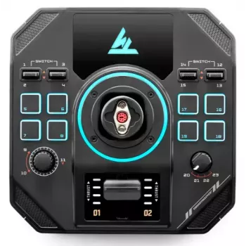 Thrustmaster Sol-R 4 HOTAS Μαύρο USB Joystick + μοχλός ελέγχου κινητήρα Αναλογικό / Ψηφιακό PC