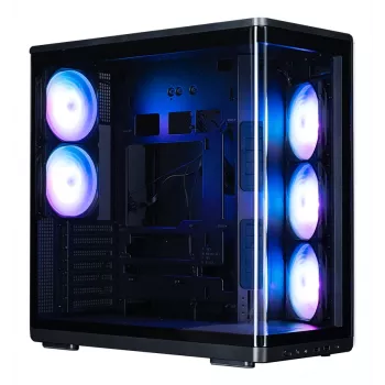 Κουτί υπολογιστή ZALMAN P60 Μαύρο Midi Tower – ATX/Mini-ITX, tempered glass, 3x120mm πλαϊνοί + 2x120mm πίσω ανεμιστήρες, 290×475×478 mm