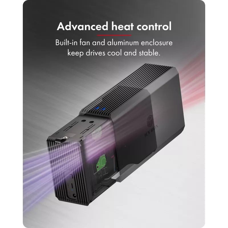 Θήκη HDD/SSD ICY BOX IB-RD3720-CU3 Μαύρο 2,5/3,5 ίντσες