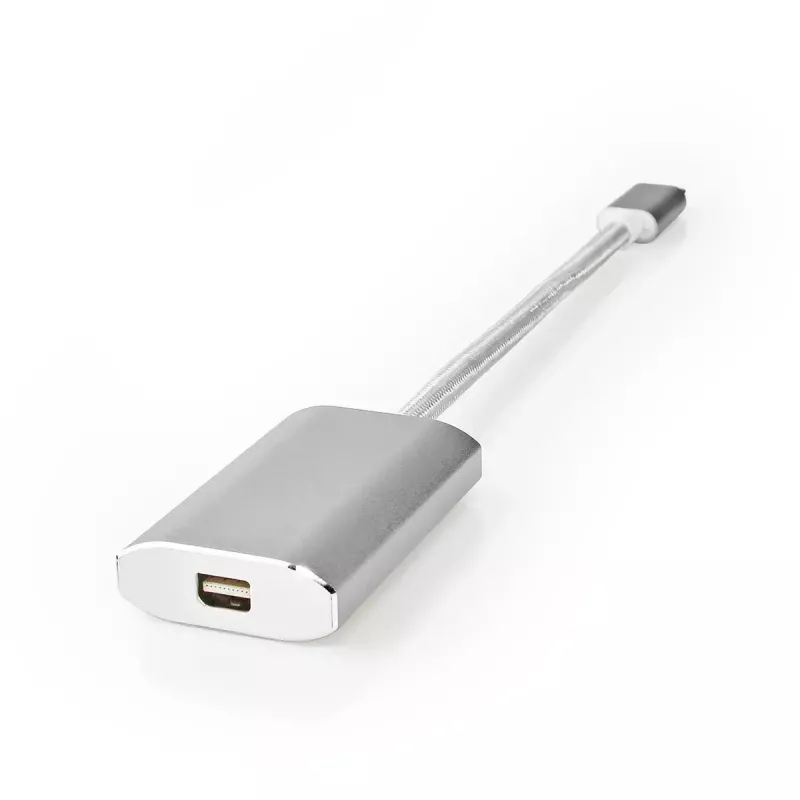 Προσαρμογέας καλωδίου βίντεο Nedis CCTB64580AL02 0,2m USB Type-C Mini DisplayPort